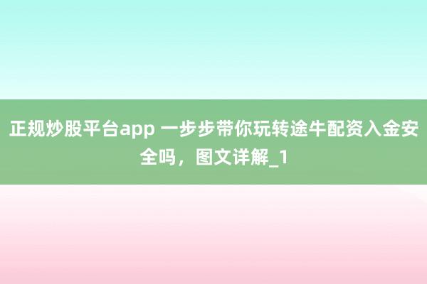 正规炒股平台app 一步步带你玩转途牛配资入金安全吗，图文详解_1